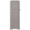 vidaXL Plastic Cabinet 79x43x125 cm Wood Design Grey