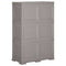 vidaXL Plastic Cabinet 79x43x125 cm Wood Design Grey