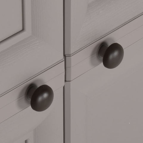 vidaXL Plastic Cabinet 79x43x125 cm Wood Design Grey