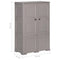 vidaXL Plastic Cabinet 79x43x125 cm Wood Design Grey