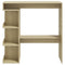 vidaXL Bar Table with Storage Rack Sonoma Oak 100x50x101.5 cm Engineered Wood