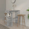 vidaXL Bar Table with Storage Rack Concrete Grey 100x50x101.5cm Engineered Wood
