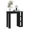 vidaXL Bar Table with Shelf Black 102x50x103.5 cm Engineered Wood