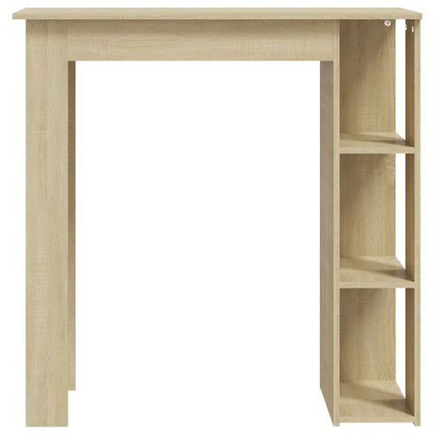 vidaXL Bar Table with Shelf Sonoma Oak 102x50x103.5 cm Engineered Wood