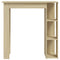 vidaXL Bar Table with Shelf Sonoma Oak 102x50x103.5 cm Engineered Wood
