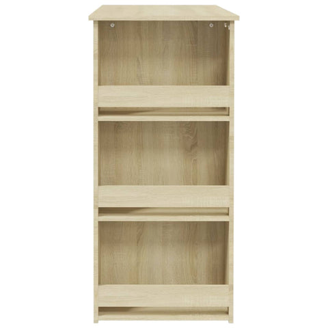 vidaXL Bar Table with Storage Rack Sonoma Oak 102x50x103.5cm Engineered Wood