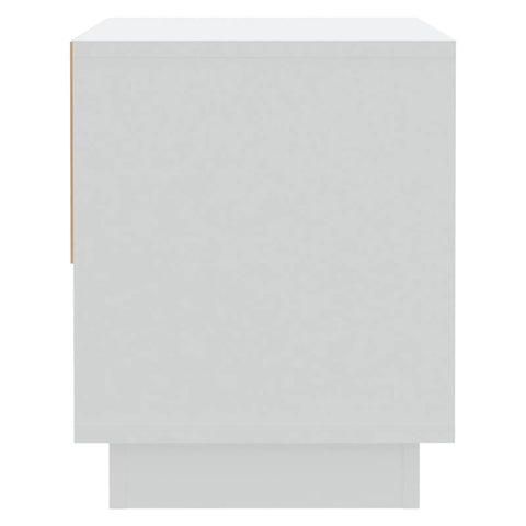 vidaXL Bedside Cabinet White 45x34x44 cm Engineered Wood