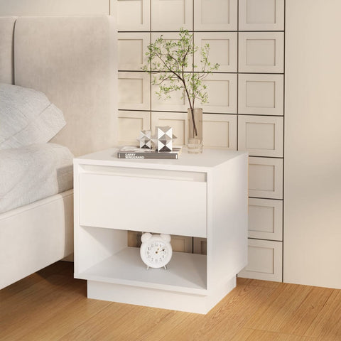 vidaXL Bedside Cabinets 2 pcs White 45x34x44 cm Engineered Wood