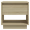 vidaXL Bedside Cabinet Sonoma Oak 45x34x44 cm Engineered Wood