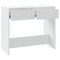 vidaXL Console Table White 89x41x76.5 cm Steel