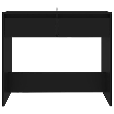 vidaXL Console Table Black 89x41x76.5 cm Steel
