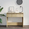 vidaXL Console Table Sonoma Oak 89x41x76.5 cm Steel