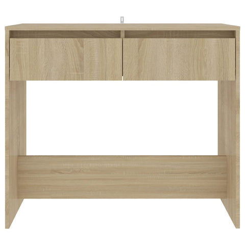 vidaXL Console Table Sonoma Oak 89x41x76.5 cm Steel