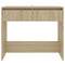vidaXL Console Table Sonoma Oak 89x41x76.5 cm Steel