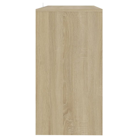 vidaXL Console Table Sonoma Oak 89x41x76.5 cm Steel