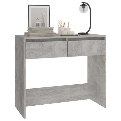 vidaXL Console Table Concrete Grey 89x41x76.5 cm Steel