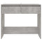 vidaXL Console Table Concrete Grey 89x41x76.5 cm Steel