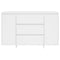 vidaXL Sideboard with 3 Drawers White 120x41x75 cm Engineered Wood
