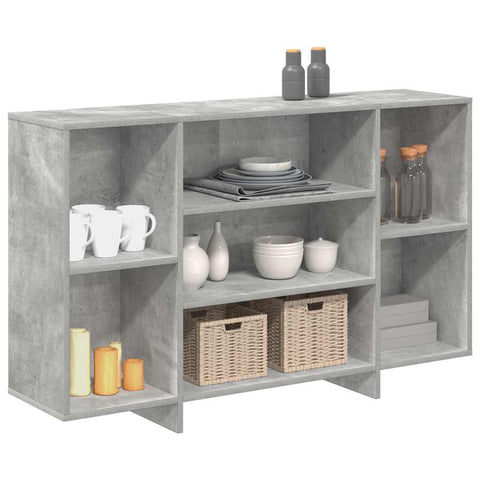 vidaXL Sideboard Concrete Grey 120x30x75 cm Engineered Wood