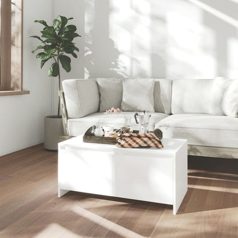 vidaXL Coffee Table White 90x50x41.5 cm Engineered Wood