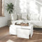 vidaXL Coffee Table High Gloss White 90x50x41.5 cm Engineered Wood