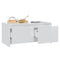 vidaXL Coffee Table High Gloss White 90x50x41.5 cm Engineered Wood