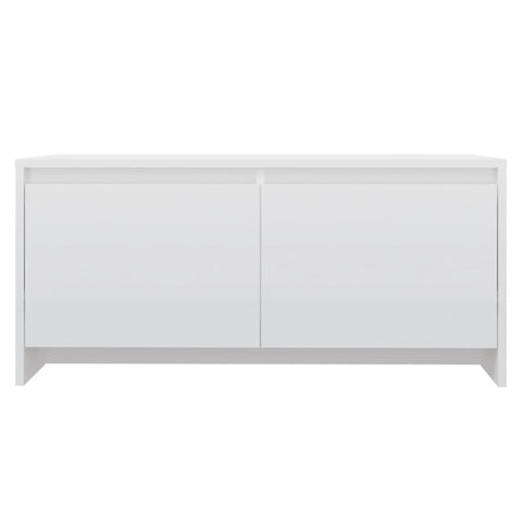 vidaXL Coffee Table High Gloss White 90x50x41.5 cm Engineered Wood