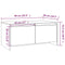 vidaXL Coffee Table High Gloss White 90x50x41.5 cm Engineered Wood