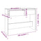vidaXL Console Table Concrete Grey 100x35x76.5 cm Engineered Wood