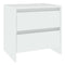 vidaXL Bedside Cabinet White 45x34.5x44.5 cm Engineered Wood