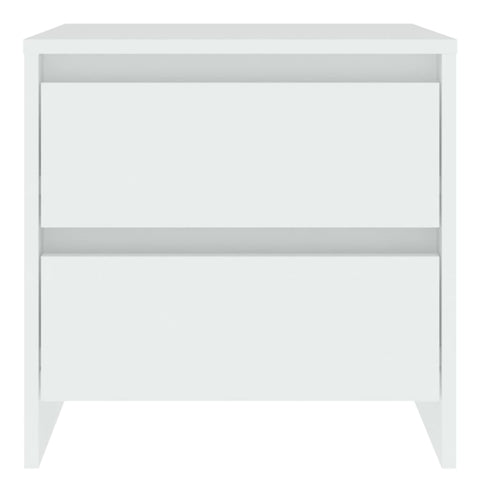 vidaXL Bedside Cabinet White 45x34.5x44.5 cm Engineered Wood