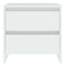 vidaXL Bedside Cabinet White 45x34.5x44.5 cm Engineered Wood