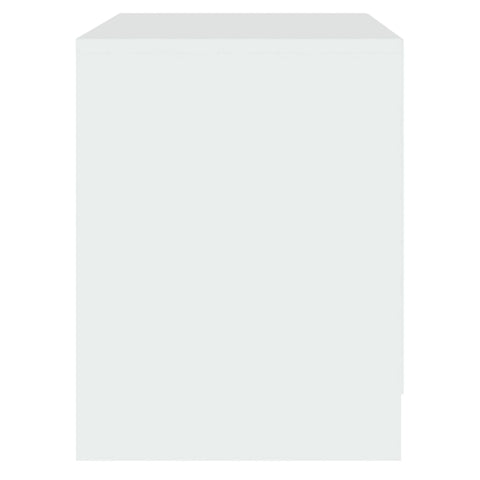 vidaXL Bedside Cabinet White 45x34.5x44.5 cm Engineered Wood