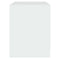 vidaXL Bedside Cabinet White 45x34.5x44.5 cm Engineered Wood