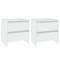 vidaXL Bedside Cabinets 2 pcs White 45x34.5x44.5 cm Engineered Wood