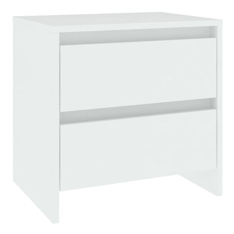 vidaXL Bedside Cabinets 2 pcs White 45x34.5x44.5 cm Engineered Wood