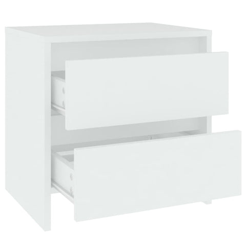 vidaXL Bedside Cabinets 2 pcs White 45x34.5x44.5 cm Engineered Wood