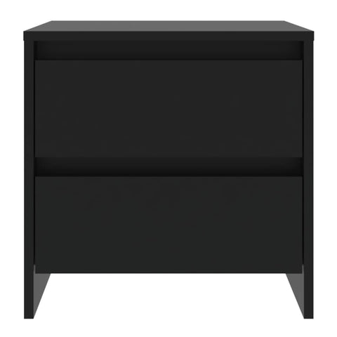 vidaXL Bedside Cabinets 2 pcs Black 45x34.5x44.5 cm Engineered Wood
