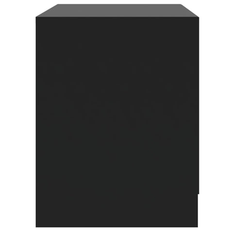 vidaXL Bedside Cabinets 2 pcs Black 45x34.5x44.5 cm Engineered Wood