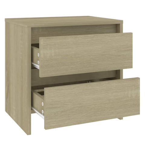 vidaXL Bedside Cabinet Sonoma Oak 45x34.5x44.5 cm Engineered Wood