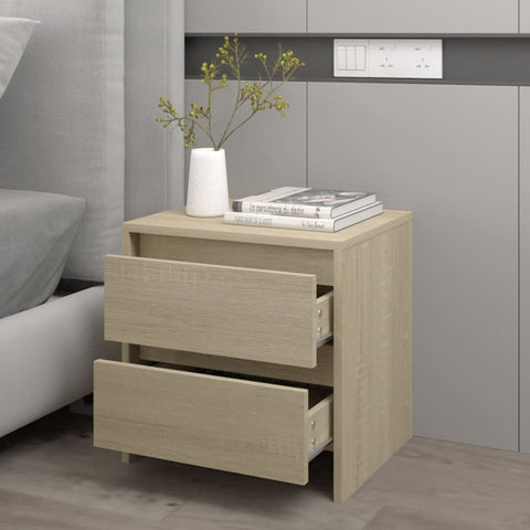 vidaXL Bedside Cabinet Sonoma Oak 45x34.5x44.5 cm Engineered Wood