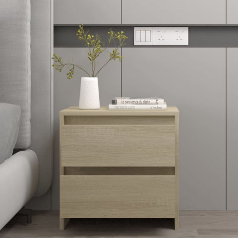 vidaXL Bedside Cabinet Sonoma Oak 45x34.5x44.5 cm Engineered Wood
