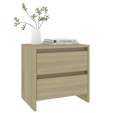 vidaXL Bedside Cabinets 2 pcs Sonoma Oak 45x34.5x44.5 cm Engineered Wood