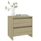 vidaXL Bedside Cabinets 2 pcs Sonoma Oak 45x34.5x44.5 cm Engineered Wood