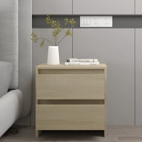 vidaXL Bedside Cabinets 2 pcs Sonoma Oak 45x34.5x44.5 cm Engineered Wood