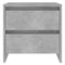 vidaXL Bedside Cabinet Concrete Grey 45x34.5x44.5 cm Engineered Wood