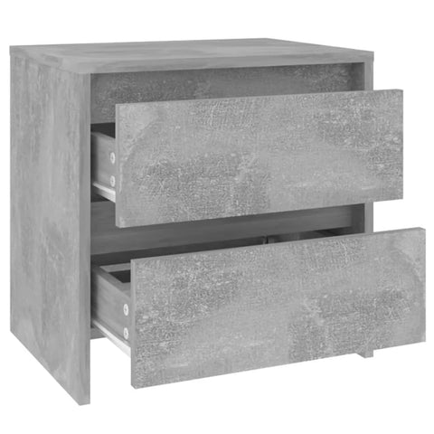 vidaXL Bedside Cabinet Concrete Grey 45x34.5x44.5 cm Engineered Wood