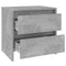 vidaXL Bedside Cabinet Concrete Grey 45x34.5x44.5 cm Engineered Wood