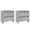 vidaXL Bedside Cabinets 2 pcs Concrete Grey 45x34.5x44.5 cm Engineered Wood