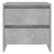 vidaXL Bedside Cabinets 2 pcs Concrete Grey 45x34.5x44.5 cm Engineered Wood